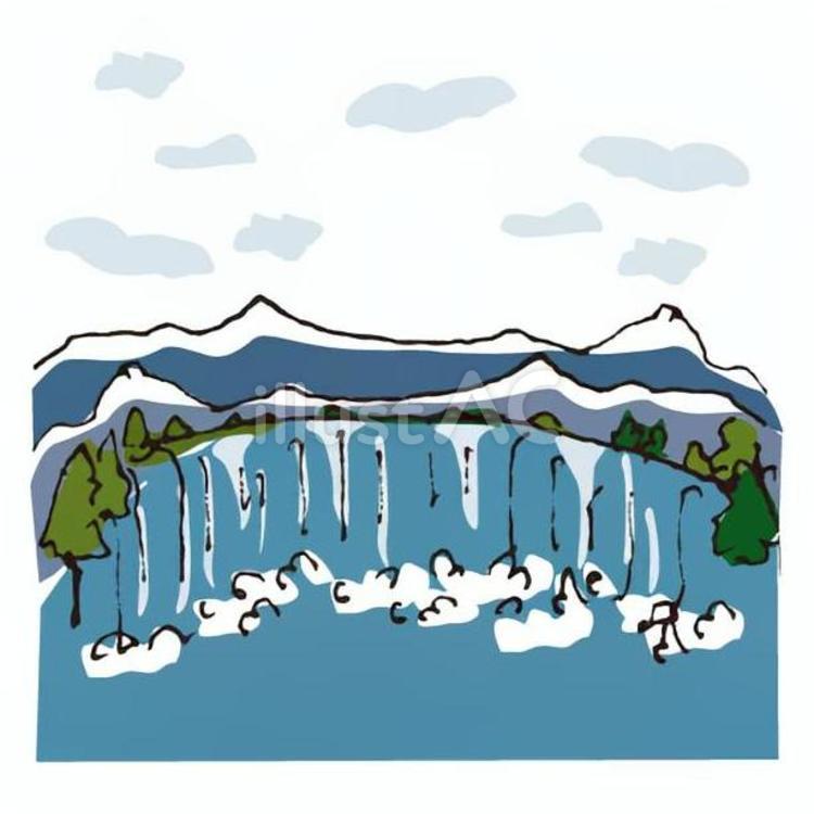 ナイアガラの滝 ナイアガラの滝,カナダ,滝のイラスト素材