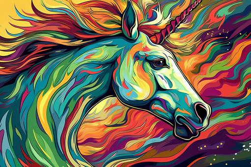 Illustration, unicorn, angle, mane, 