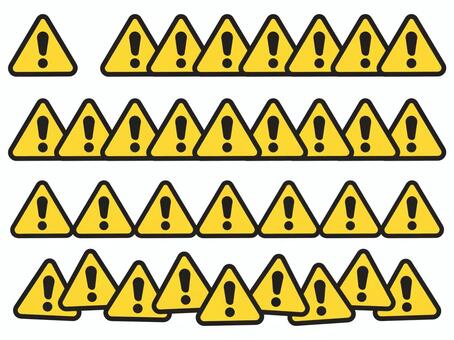 注意・危険・警告マーク　ライン 注意,危険,警告,ビックリ,マーク,注意喚起,危ない,警報,アラート,標識のイラスト素材