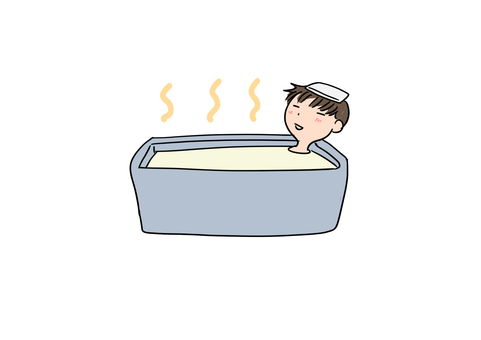 Illustration, boy, people, bath, 