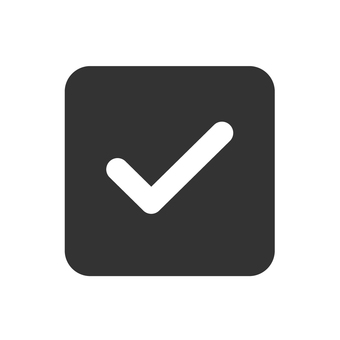 タスク完了アイコン2 タスク,完了,チェック,確認,達成,完了済,進捗,目標,達成度,成功のイラスト素材