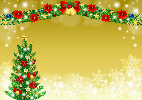 Christmas2585 Christmas2585 クリスマス,ツリー,モール,ポインセチア,雪,結晶,キラキラ,ベル,リボン,柊のイラスト素材