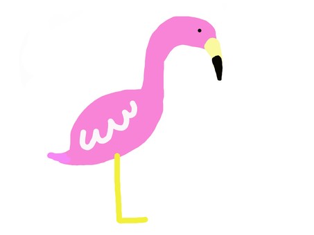 Illustration, flamingo, bird, animal, 