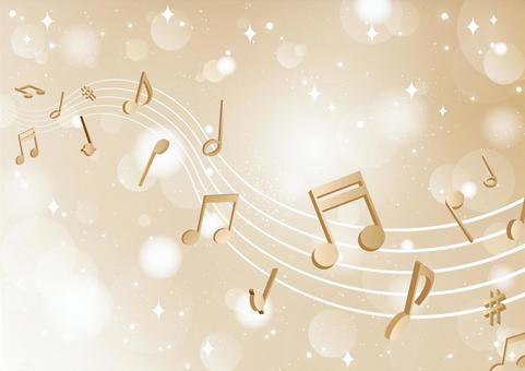 Dynamic musical note background, , JPG and AI