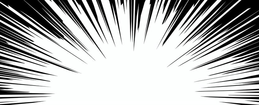 Illustration, concentration line, background, zoom, 