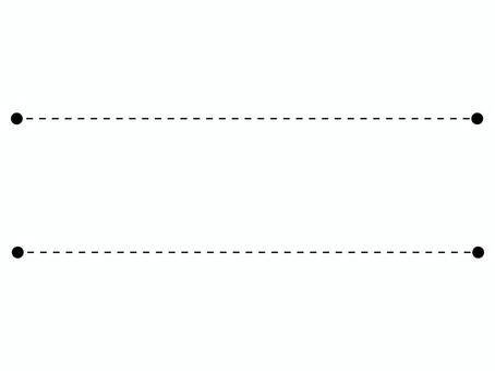 黒の点線装飾ラインフレーム