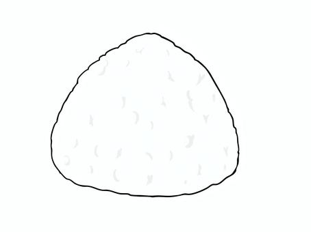 おにぎり 塩 おにぎり,おむすび,握り飯,米,塩むすび,食べ物,主線あり,イラスト素材,広告,チラシのイラスト素材
