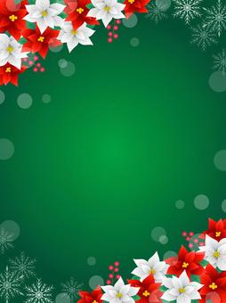 冬、ポインセチアのフレーム、背景28 クリスマス,ポインセチア,花,冬,フレーム,背景,キラキラ,水彩,手描き,壁紙のイラスト素材