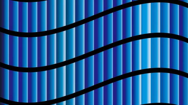 蛇腹ウェーブ(青) 蛇腹ウェーブ(青) 蛇腹,ウェーブ,曲線,湾曲,パターン,壁紙,背景,シームレス,幾何学模様,配列のイラスト素材