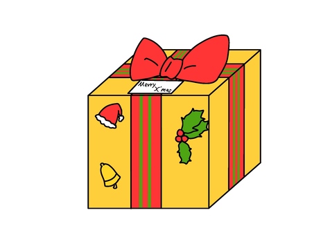 Christmas gift box, christmas, present, box, JPG and PNG