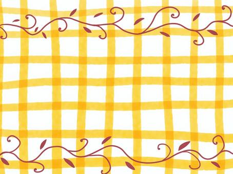 Yellow checkered background ~ red ivy, arka fon, bitki, sarmaşık, JPG and PNG