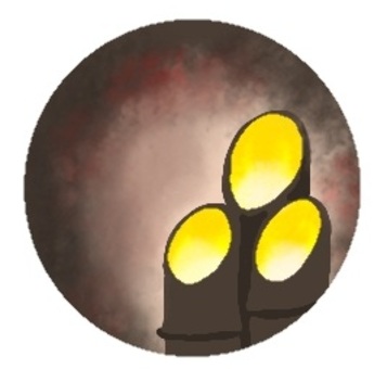 秋の風物詩[イラスト]竹灯籠 秋,風物詩,初冬,竹,竹楽,竹宵,竹灯籠,ろうそく,夜,祭りのイラスト素材
