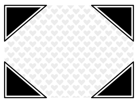 Heart pattern background with triangles in gray corners, , JPG and PNG