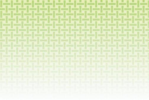 ハガキサイズの和柄一崩しの黄緑X緑 背景,和風,和柄,一崩し,格子,黄緑,緑,年賀状,グラデーション,日本のイラスト素材