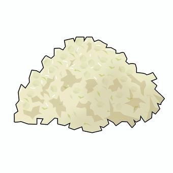 みじん切りにした玉ねぎのリアルイラスト 玉ねぎ,みじん切り,野菜,栄養,食育,健康,献立,レシピ,メニュー,ハンバーグのイラスト素材