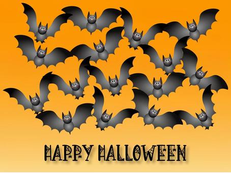 ハロウィン ハロウィン,コウモリ,動物,万聖節,お祭り,秋,文化のイラスト素材