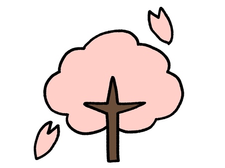 4月のカレンダー挿絵（月なし） 4月,桜,お花見,春,カレンダー,暦,月,年間,スケジュール,季節のイラスト素材