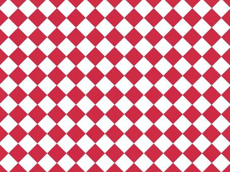ダイヤ柄_市松模様01_紅白 ダイヤ柄_市松模様01_紅白 ダイヤ柄,市松模様,菱形,ひし形,和柄,壁紙,チェック,模様,白,赤のイラスト素材