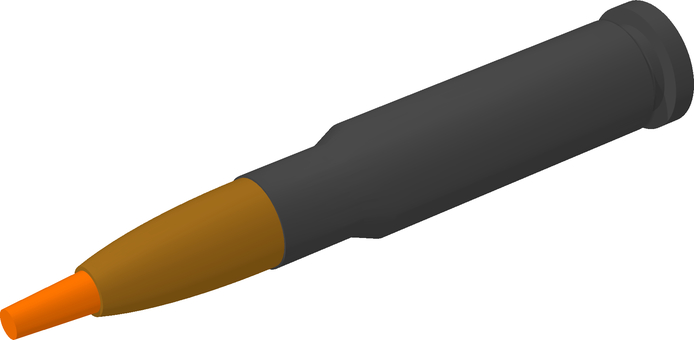 ダムダム弾 ミリタリー,弾,ダムダム弾,銃弾,弾丸,兵器,武器,黒色,3dcg,立体のイラスト素材