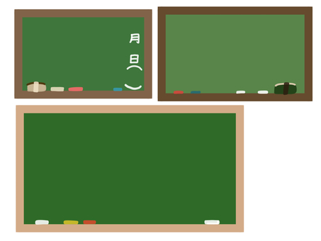 黒板のイラスト 黒板のイラスト イラスト,手描き,黒板,チョーク,学校,かわいい,セットのイラスト素材