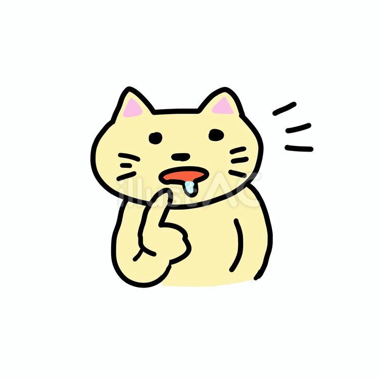 もの欲しそうにするねこ ねこ,動物,キャラのイラスト素材