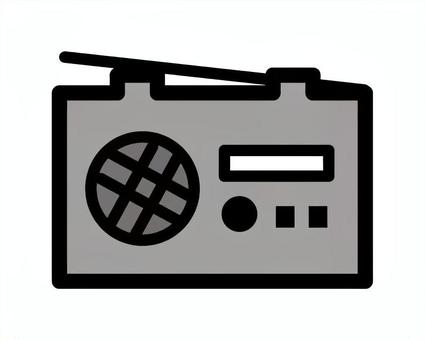 ラジオ ラジオ,防災用品,防災グッズ,災害情報,防災,非常時,受信,アンテナ,スピーカー,ポータブルラジオのイラスト素材