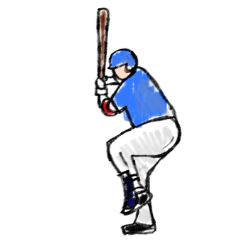 バッターの構え バッターの構え 野球,ベースボール,プロ野球,高校野球,メジャー,スポーツ,社会人野球,試合,甲子園,選手のイラスト素材