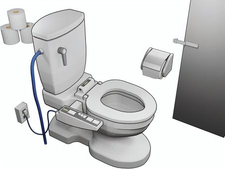 トイレ トイレ,wc,便所,便器,化粧室,お手洗い,排泄,便,タンク,トイレットのイラスト素材