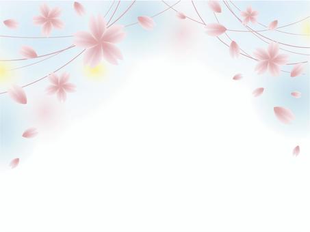 cherry blossom frame, cherry blossoms, flower, spring, JPG, PNG and AI