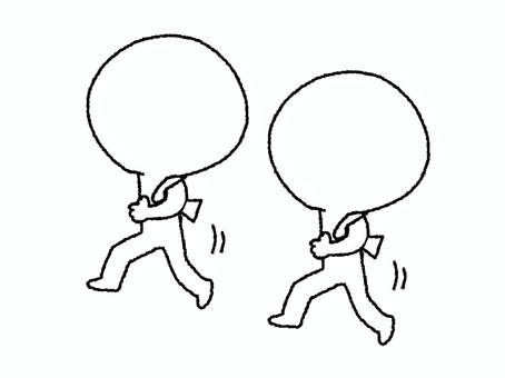 ジョギングするシルエット ジョギングするシルエット シルエット,ジョギング,運動,健康,pop調,手描き,挿絵,ワンポイント,素材,商用可のイラスト素材