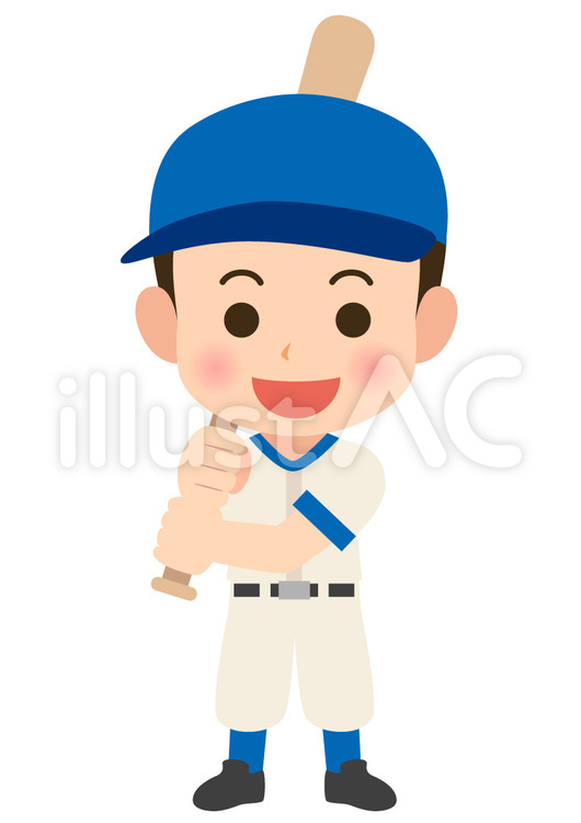 野球・男 野球,男子,スポーツのイラスト素材