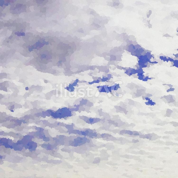 エンボス　紙　雲　イメージ  空,雲,自然のイラスト素材