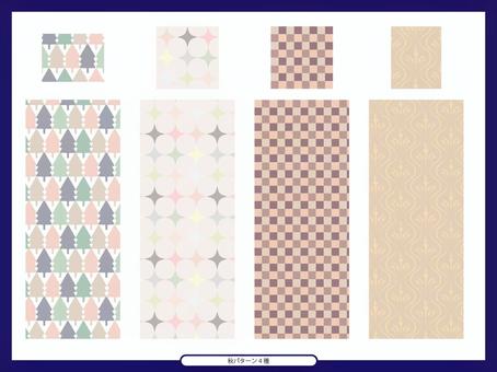 4 autumn patterns, 4 autumn patterns, pattern, autumn, wood,