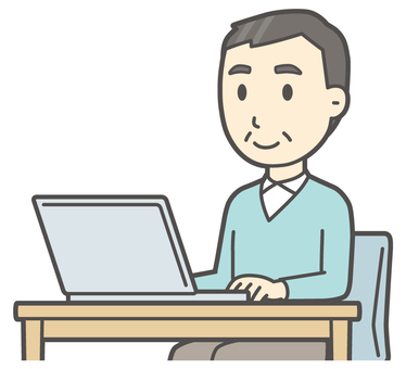  ニット中年男性-059-バスト