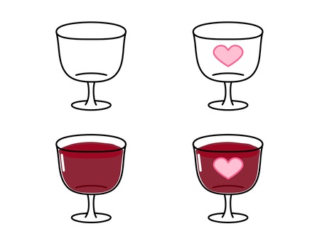 wine glass, wine glass, icon, illustration, JPG and PNG