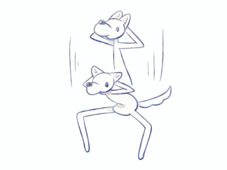 Illustration, dog, cute, squat, 