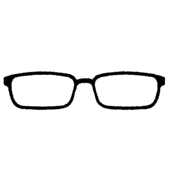 メガネフレーム(スクエア型)のイラスト メガネフレーム(スクエア型)のイラスト メガネ,フレーム,スクエア型,ファッション,眼科,視力のイラスト素材