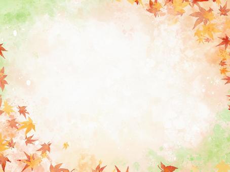 Maple watercolor background, momiji, autumn, background, JPG