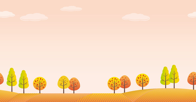 シームレスな秋の森　背景イラスト 風景,自然,背景,秋,田園,森,環境,季節,シーズン,植物のイラスト素材