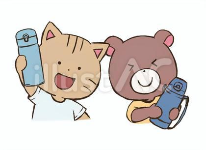 水分補給の挿絵