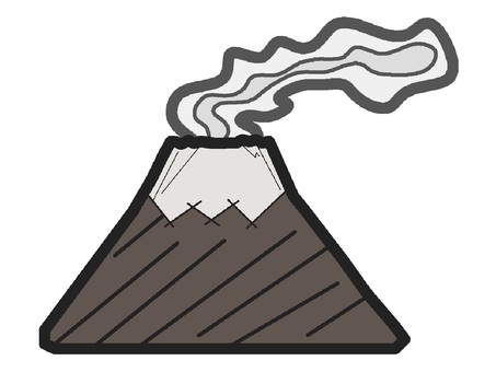 Smoke mountain icon, mountain, natural, smoke, JPG and PNG