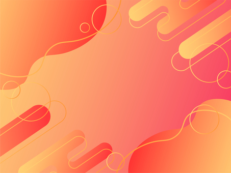 グラデ流体シェイプのメンフィス背景 赤 背景,グラデーション,ポップ,フレーム,メンフィス,流体シェイプ,赤,オレンジ,かわいい,透明感のイラスト素材