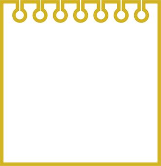 Illustration of gold fashionable notepad, , JPG, PNG and AI