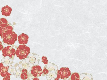 Japanese paper and plum, JPG Japanese paper and plum, japanese paper, plum, flower, JPG