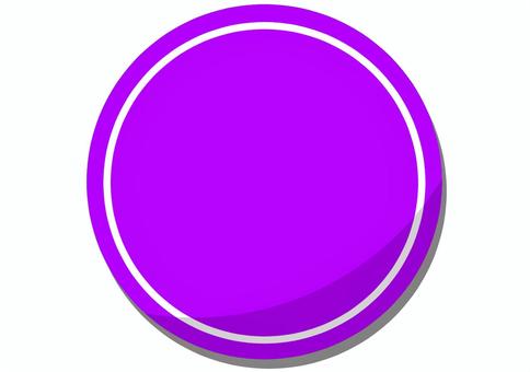 影のある紫の円 ロゴ,マーク,フレーム,アイコン,円,シンプル,チラシ,バナー,バナー素材,動画素材のイラスト素材