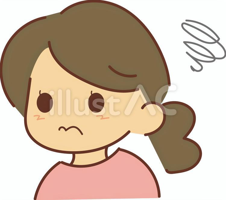 主婦　彼女　女の子　表情画像6　無料 主婦,女性,彼女のイラスト素材