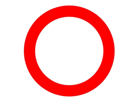 丸マーク　赤　線画 丸マーク,丸,赤,レッド,シンプル,円,輪,リング,サークル,判定のイラスト素材