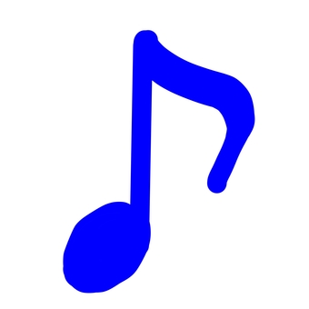 青の手書き8分音符シンプルイラスト 青の手書き8分音符シンプルイラスト 8分音符,八分音符,音符,おんぷ,楽譜,譜面,音楽,背景透明,png,ミュージックのイラスト素材