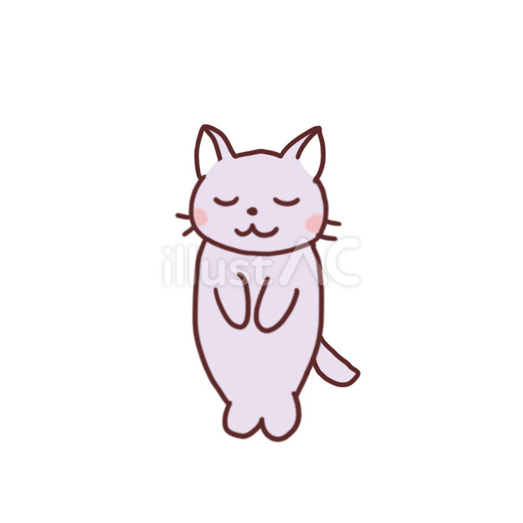おじぎをするねこ２ よろしくおねがいします,おじぎ,ペコリのイラスト素材