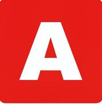 Aアイコン アルファベット,大文字,シンプル,アイコン,a,赤のイラスト素材